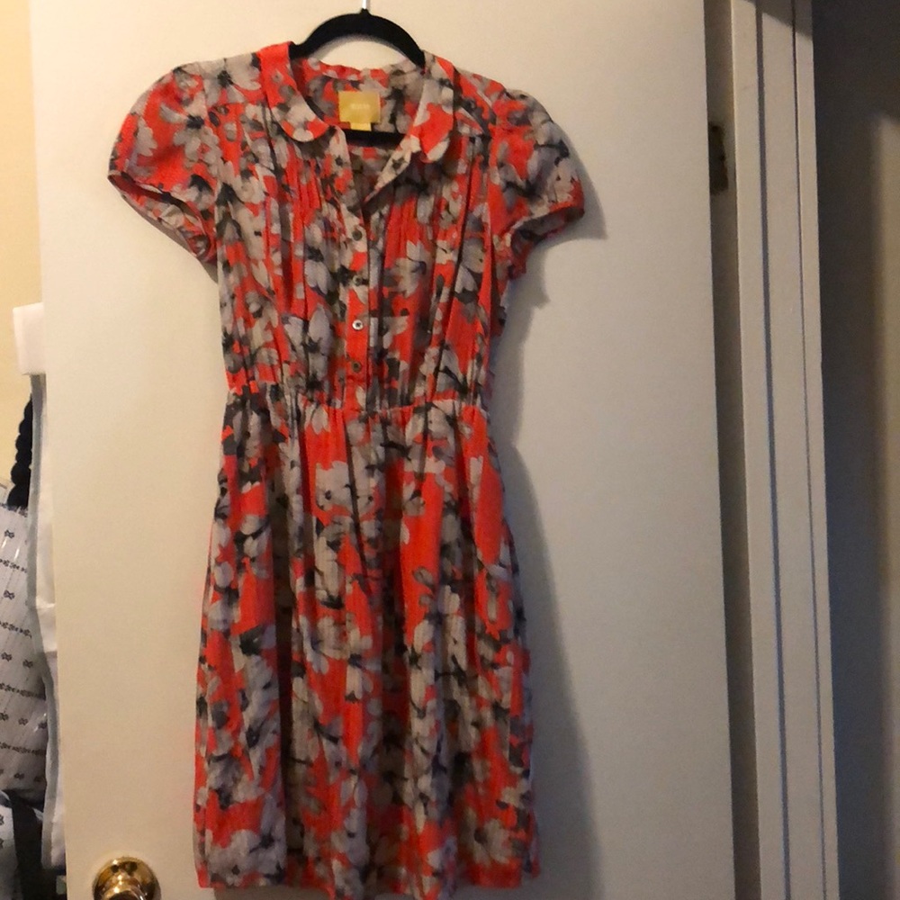 Short sleeve Anthropologie dress by Maeve